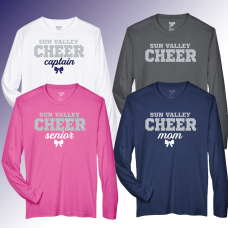 SV Cheer Long Sleeve Tech Tee-Custom SV Cheer Long Sleeve Tech Tee-Custom